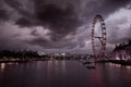 London sunset at Thames river near Big Ben