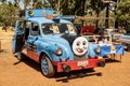 London Taxi decorated as Thomas the Tank Engine