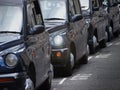 London Taxi Rank Royalty Free Stock Photo