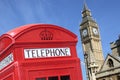 London telephone box big ben Royalty Free Stock Photo