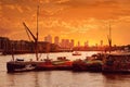 London Thames river boats England Royalty Free Stock Photo