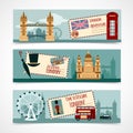 London Touristic Banner Set