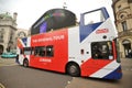 London touristic bus in the city center , Piccadily Circus