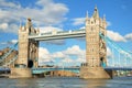 London Tower Bridge in close up detail view Royalty Free Stock Photo