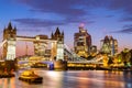 London Tower Bridge with Downtown building Royalty Free Stock Photo