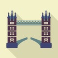 London Tower Bridge. Vector illustration