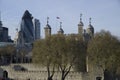 London tower and city of London