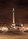 London Trafalgar square with Nelsons column