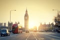 LONDON, Traffic on Westminster bridge