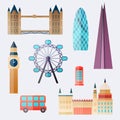 London. Travel buildings and famous landmarks.