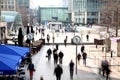 London tube, Canary Wharf station, Royalty Free Stock Photo