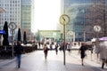 London tube, Canary Wharf station, Royalty Free Stock Photo