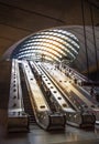 London tube, Canary Wharf station, Royalty Free Stock Photo