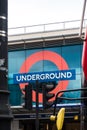 London tube sign in Brixton Royalty Free Stock Photo