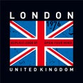 London Typography Graphics, T-shirt design