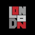 London Typography Graphics. T-shirt fashion Design. Royalty Free Stock Photo