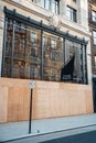 Alexander McQueen shop in london prepared for looting during the protests of BLM