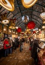 London, UK: The Apple Market at Covent Garden with Christmas decorations Royalty Free Stock Photo