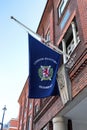 Flag half-mast at the London Scottish Regiment Royalty Free Stock Photo