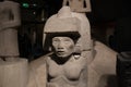 Aztec Mexican stone sculpture of female fertility idol, British Museum