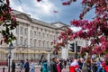 London, UK - April 2019: Buckingham palace in spring Royalty Free Stock Photo