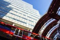 LONDON, UK - APRIL 29, 2017: The Canary Wharf tube station serves the largest business district in the United Kingdom Royalty Free Stock Photo