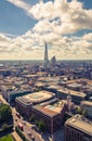 City of London view at sunny day. View include Office buildings banking and financial district Royalty Free Stock Photo