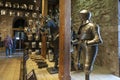 Collections of the Royal Armouries exhibited inside the White Tower building at the Tower of London, England