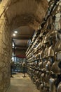 Collections of the Royal Armouries exhibited inside the White Tower building at the Tower of London, England