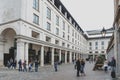 Covent Garden Market surrounded by historical buildings, theatres and entertainment facilities in Westminster City, Greater London