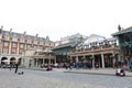 Covent Garden Market surrounded by historical buildings, theatres and entertainment facilities in Westminster City, Greater London