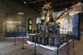 The dragon statue titled Keeper installed at the entrance to the exhibition inside the White Tower building at the Tower of London