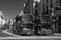 New modern Routemaster double decker red bus