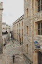 The inner ward area of Royal Palace and Fortress of the Tower of London, a historic castle and popular tourist attraction, England Royalty Free Stock Photo