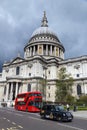 London bus and taxi Royalty Free Stock Photo