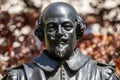 William Shakespeare Bust on Love Lane in London, UK