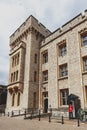 Waterloo Block building, venue for the Crown Jewels Exhibition in Tower of London, historic castle and popular tourist attraction Royalty Free Stock Photo