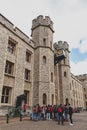 Waterloo Block building, venue for the Crown Jewels Exhibition in Tower of London, historic castle and popular tourist attraction