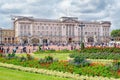 Buckingham Palace and gardens in London Royalty Free Stock Photo