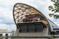 London, UK, 28 August 2023: Canary wharf Crossrail station docklands, London Royalty Free Stock Photo