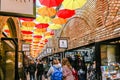 The colourful umbrella alley in Camden stables market, London Royalty Free Stock Photo