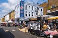The famous Portobello Road street market in London Royalty Free Stock Photo