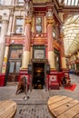 Inside amazing Leadenhall Market in the City of London Royalty Free Stock Photo