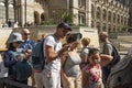 LONDON,UK. August 22, 2019 - Many people at the Famous Natural History Museum in London. Travel in United Kingdom
