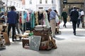 Sale of antiques on the Spitalfield market