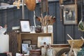 Sale of antiques on the Spitalfield market