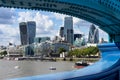 LONDON, UK - AUGUST 22 : View of modern architecture in the City Royalty Free Stock Photo