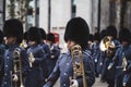 Band of the Grenadier Guards and The Coldstream Guards at the Lord Mayors of London show parade