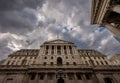 London, UK: The Bank of England on Threadneedle Street in the City of London Royalty Free Stock Photo