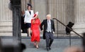 Boris Johnson and Carrie Johnson attend Platinum Jubilee thanks giving service at St Pauls Cathedral,